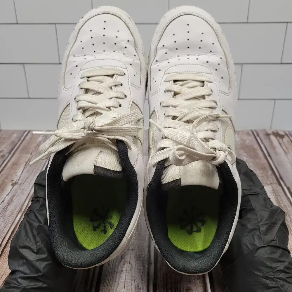 Nike White Cream Low-Top Athletic Sneakers